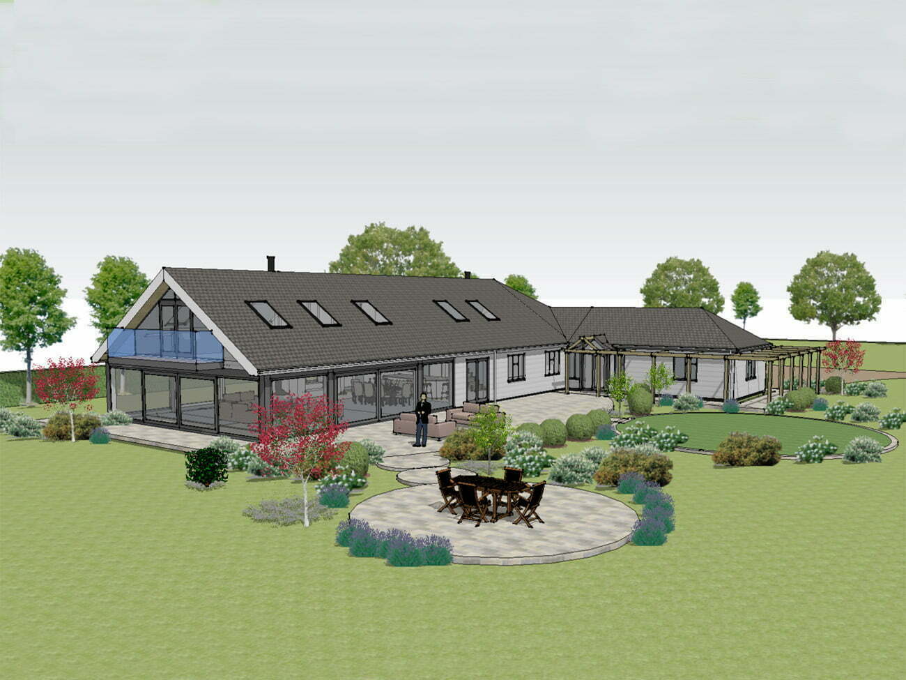 Contemporary bungalow extension, Walsham le Willows, Suffolk